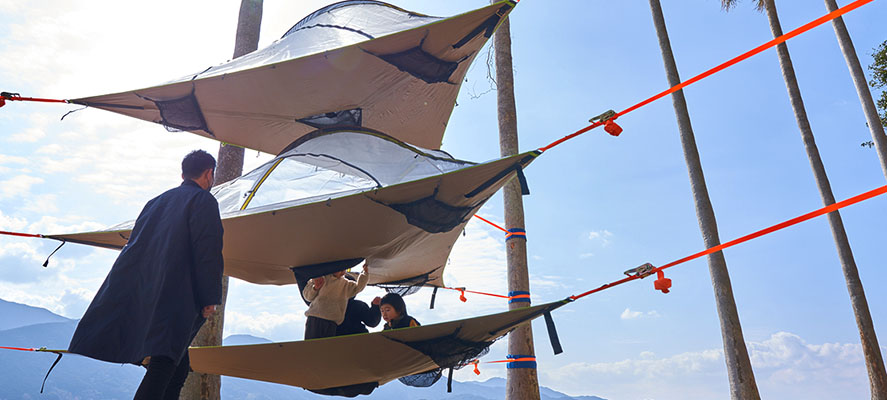 Aerial tent